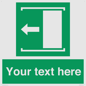 Custom Slide to Open Sign